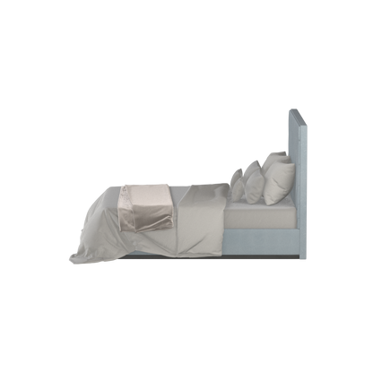 Lucia Bed With High Refined Headboard