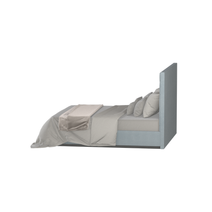 Lucia Bed With High Refined Headboard