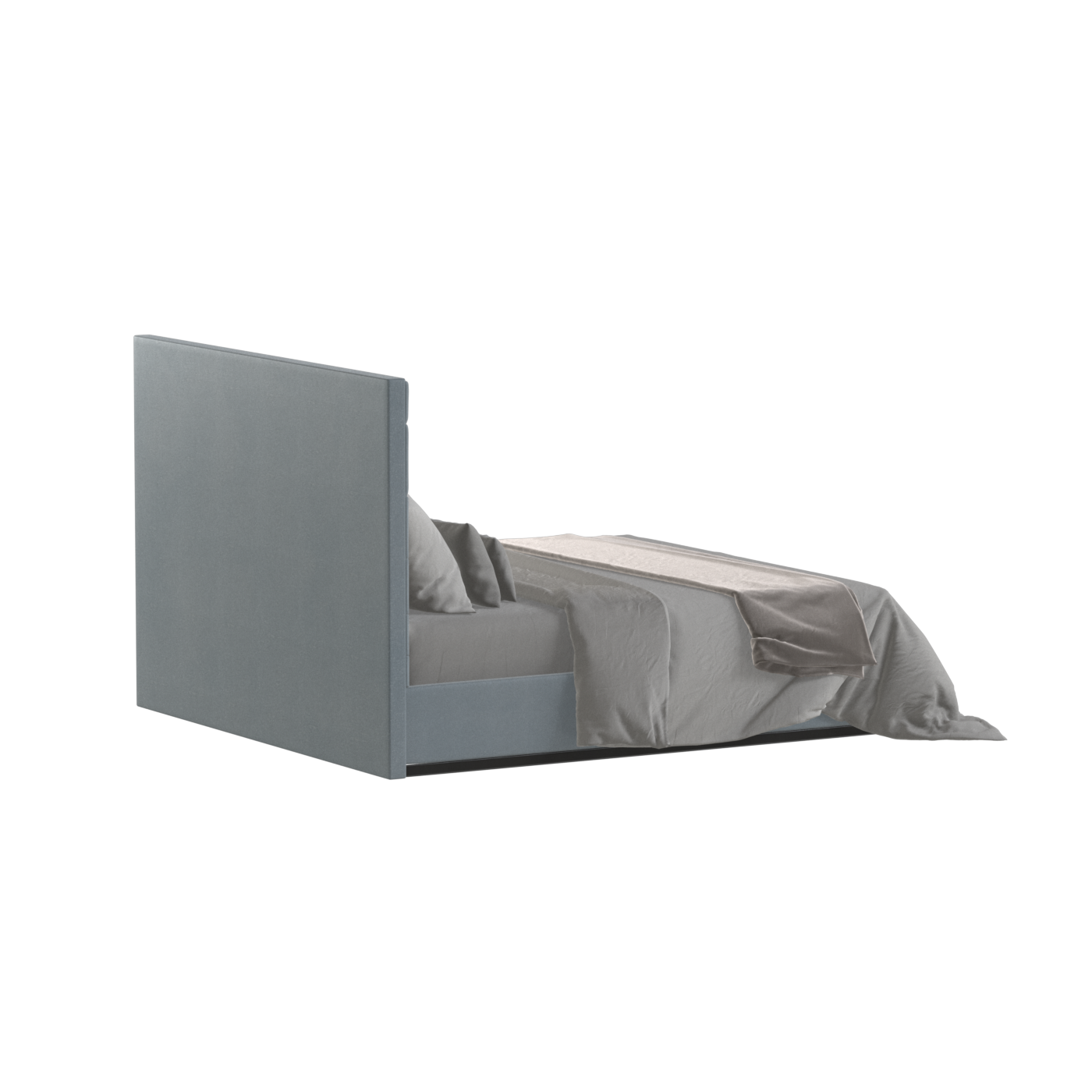 Lucia Bed With High Refined Headboard