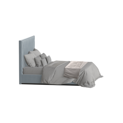 Lucia Bed With High Refined Headboard