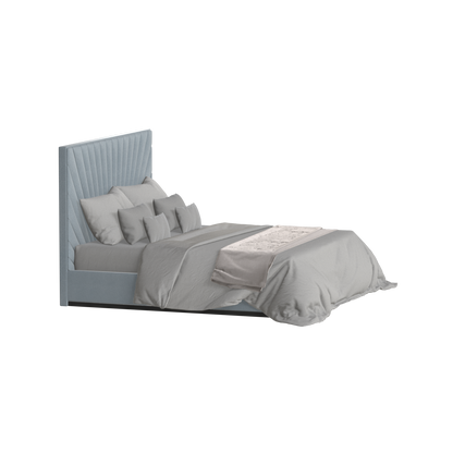 Lucia Bed With High Refined Headboard