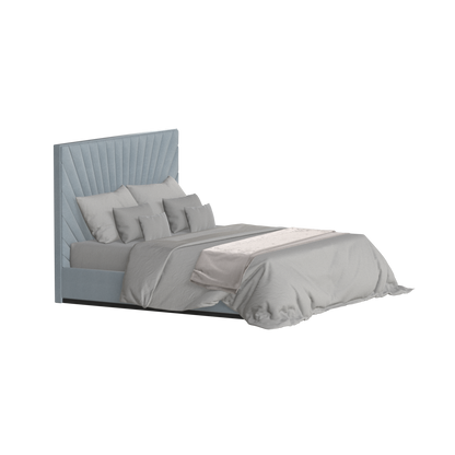 Lucia Bed With High Refined Headboard