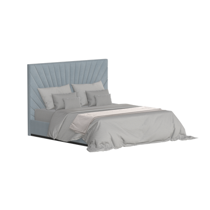 Lucia Bed With High Refined Headboard