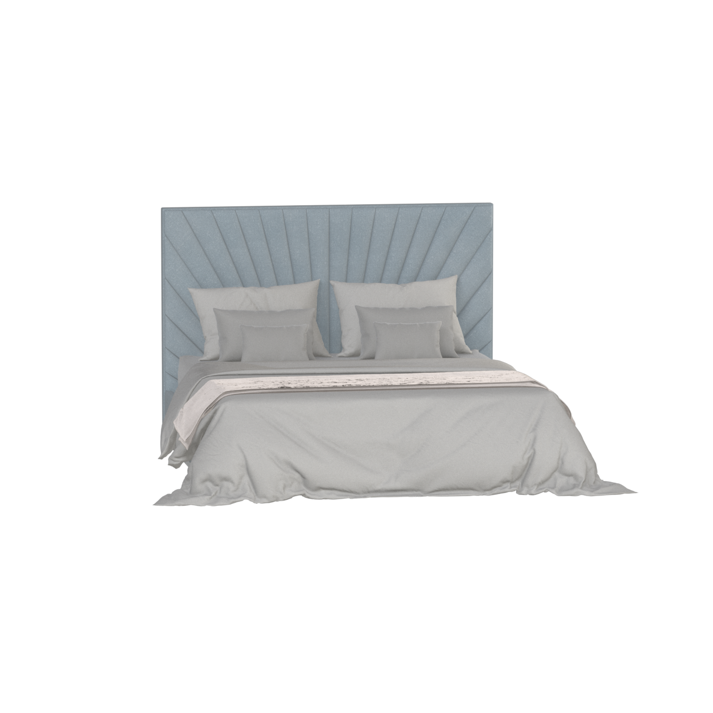 Lucia Bed With High Refined Headboard