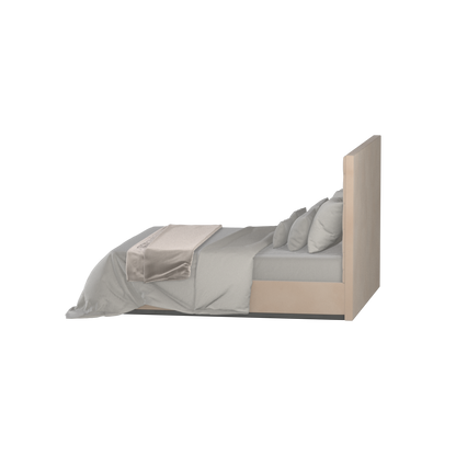 Lucia Bed With High Refined Headboard