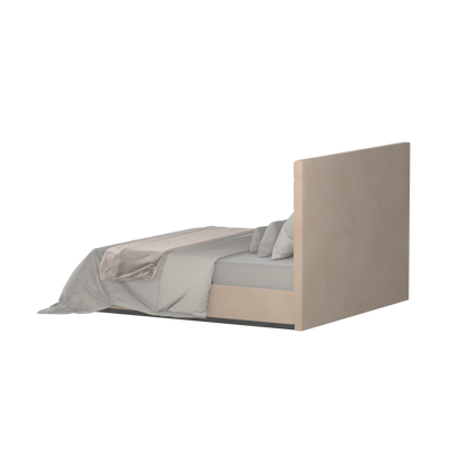 Lucia Bed With High Refined Headboard