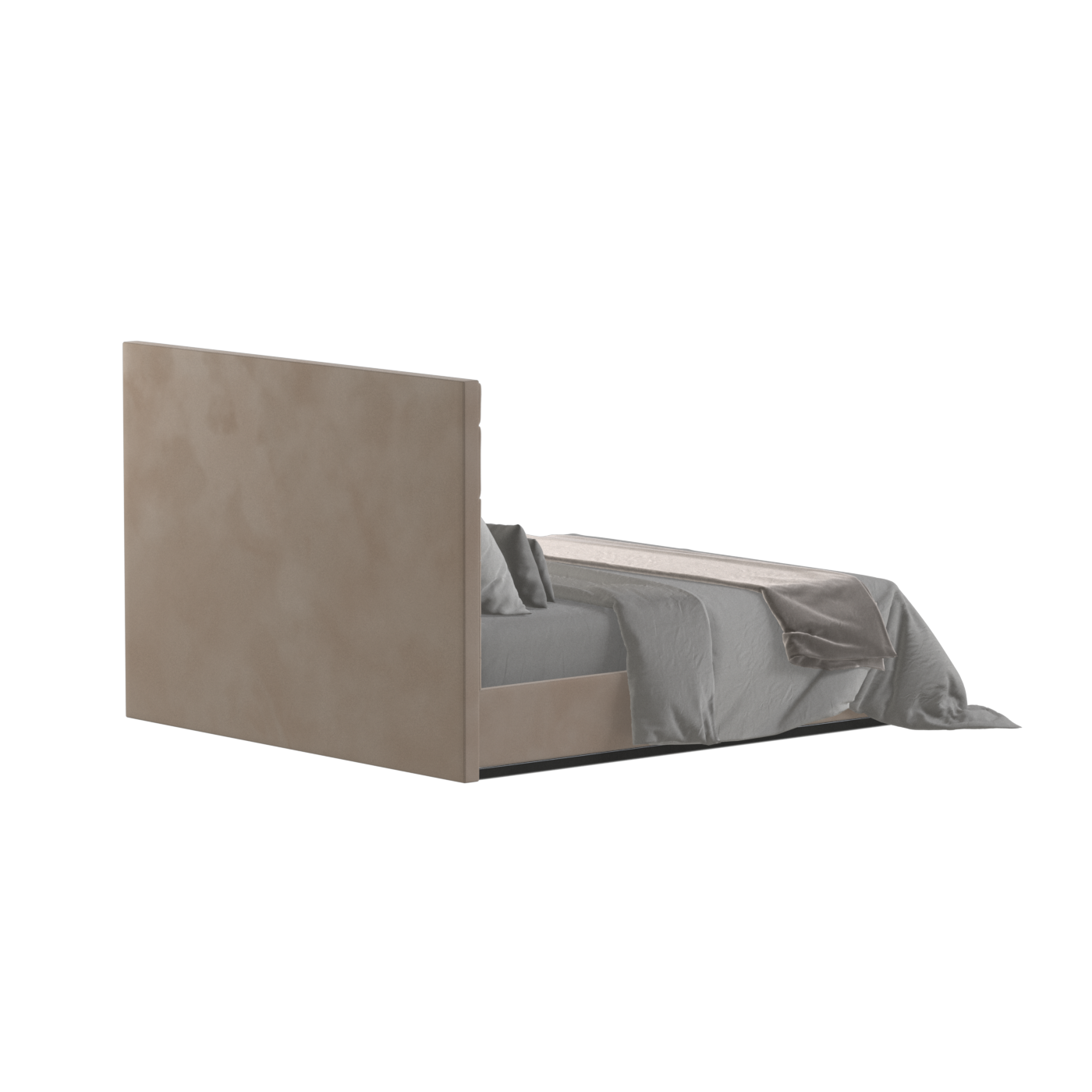 Lucia Bed With High Refined Headboard
