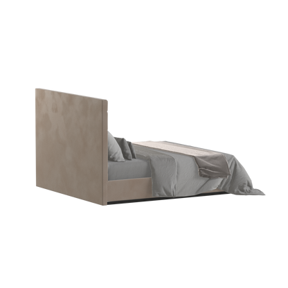 Lucia Bed With High Refined Headboard