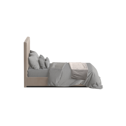 Lucia Bed With High Refined Headboard