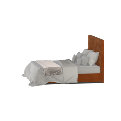 Lucia Bed With High Refined Headboard