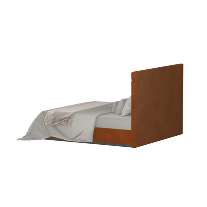 Lucia Bed With High Refined Headboard