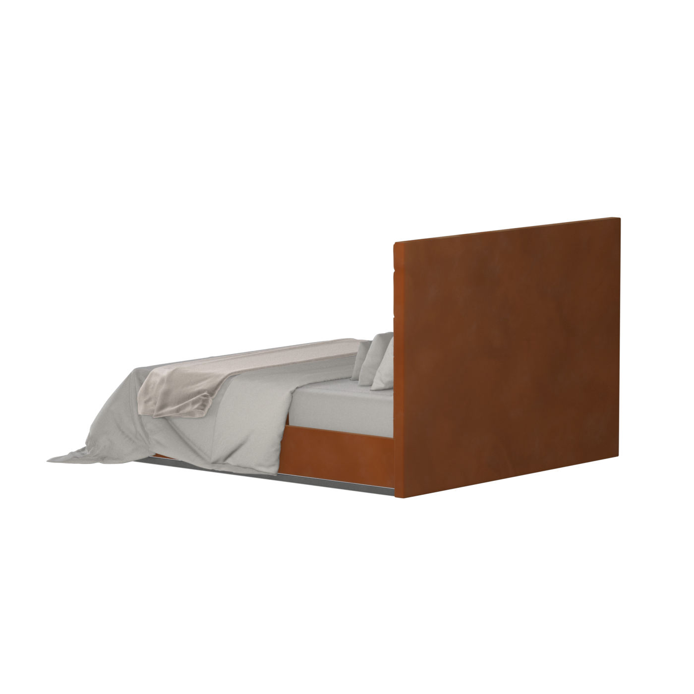 Lucia Bed With High Refined Headboard