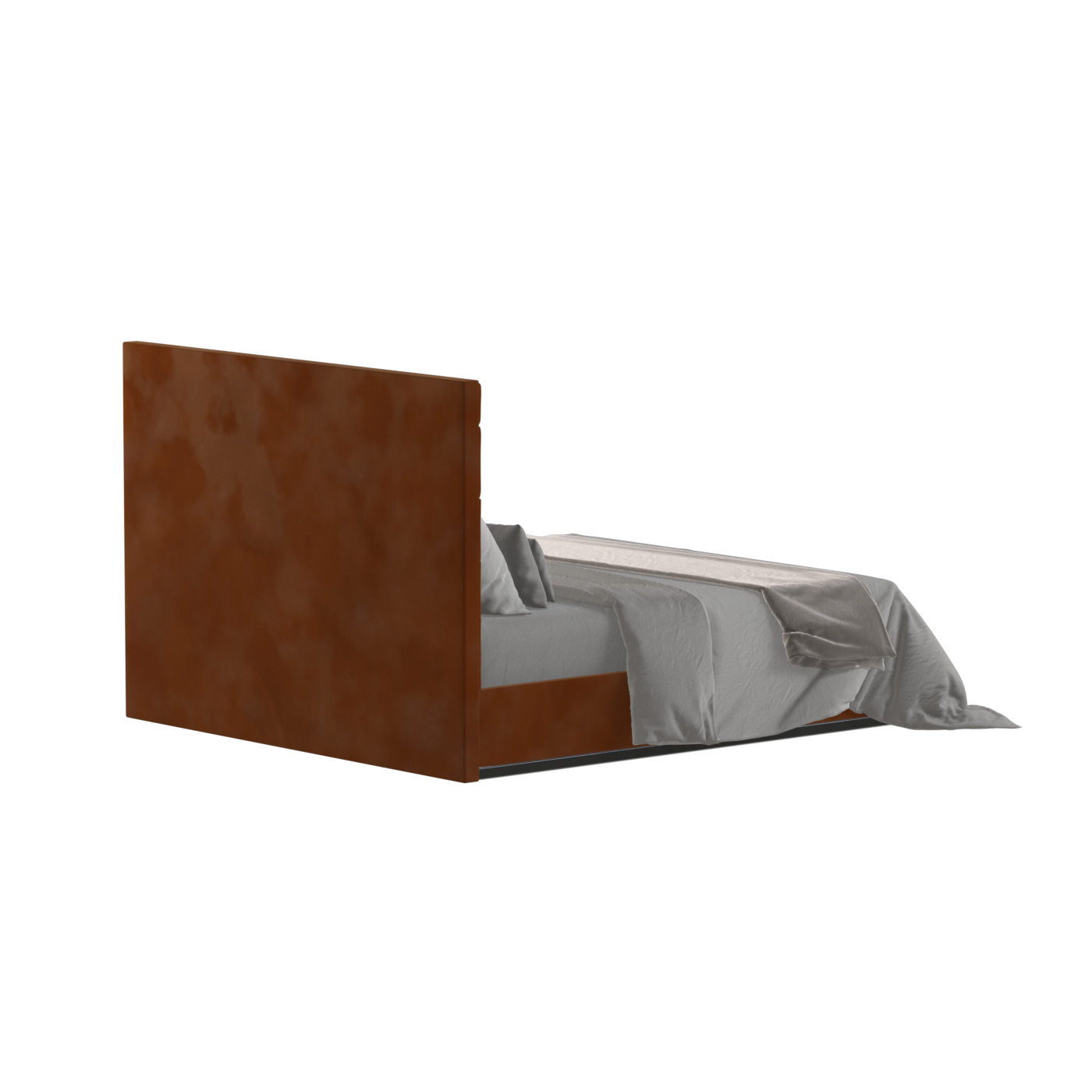 Lucia Bed With High Refined Headboard
