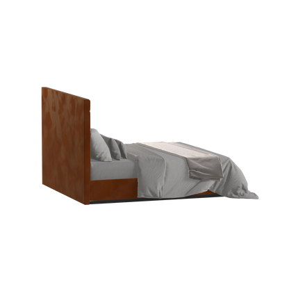 Lucia Bed With High Refined Headboard