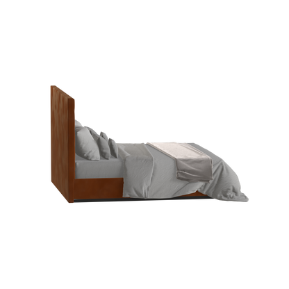 Lucia Bed With High Refined Headboard