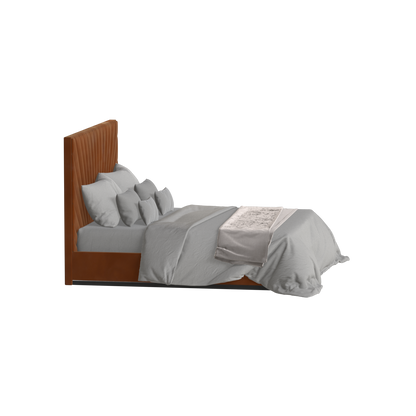 Lucia Bed With High Refined Headboard