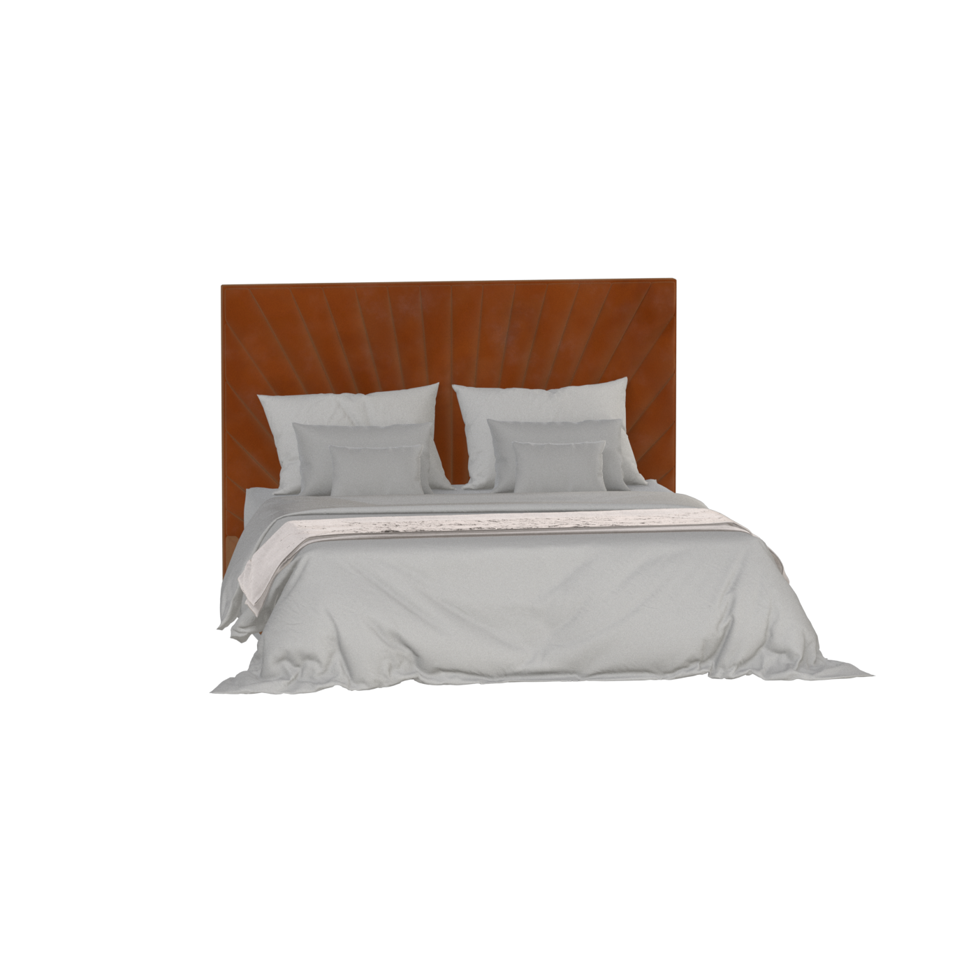 Lucia Bed With High Refined Headboard