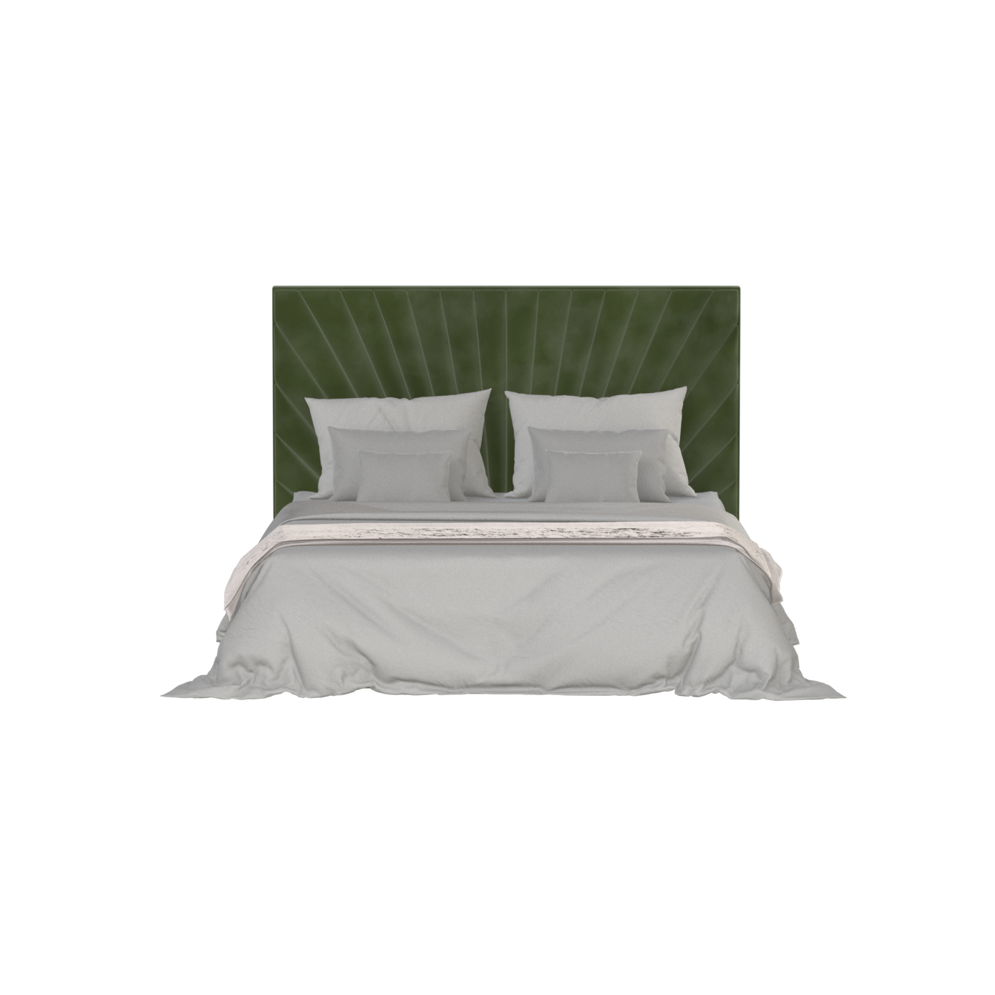 Lucia Bed With High Refined Headboard