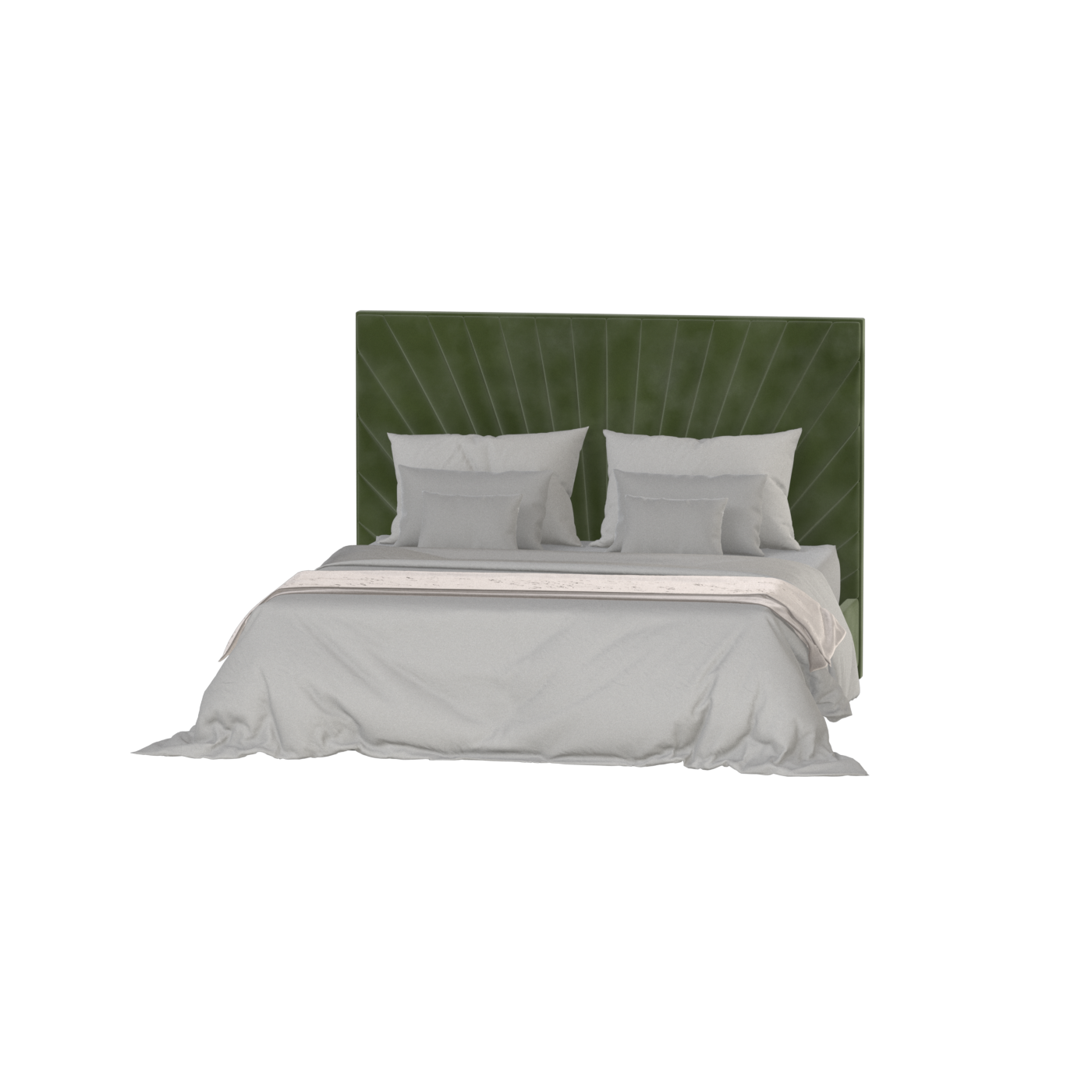 Lucia Bed With High Refined Headboard