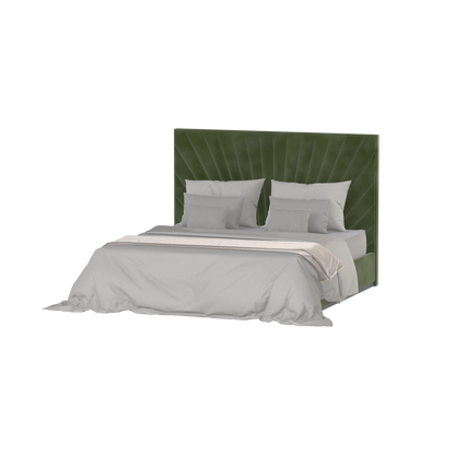 Lucia Bed With High Refined Headboard