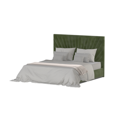 Lucia Bed With High Refined Headboard