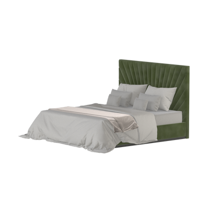 Lucia Bed With High Refined Headboard