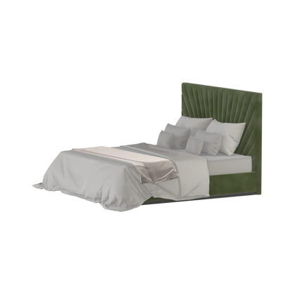 Lucia Bed With High Refined Headboard