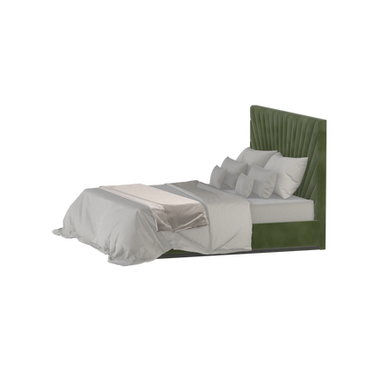 Lucia Bed With High Refined Headboard