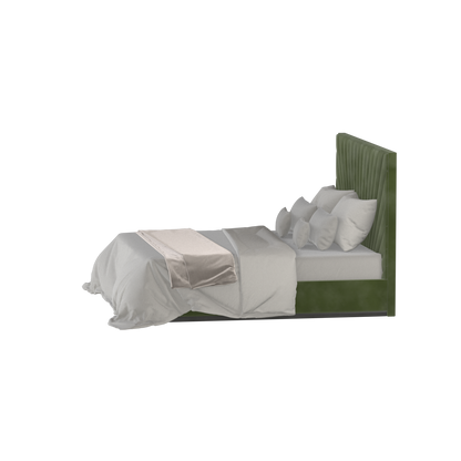 Lucia Bed With High Refined Headboard