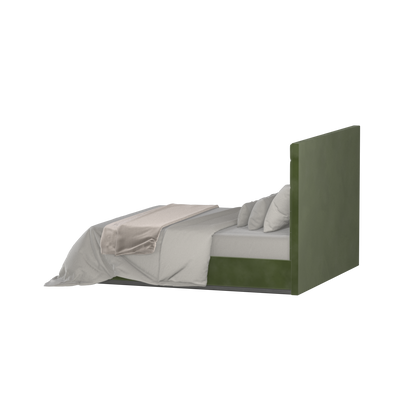 Lucia Bed With High Refined Headboard