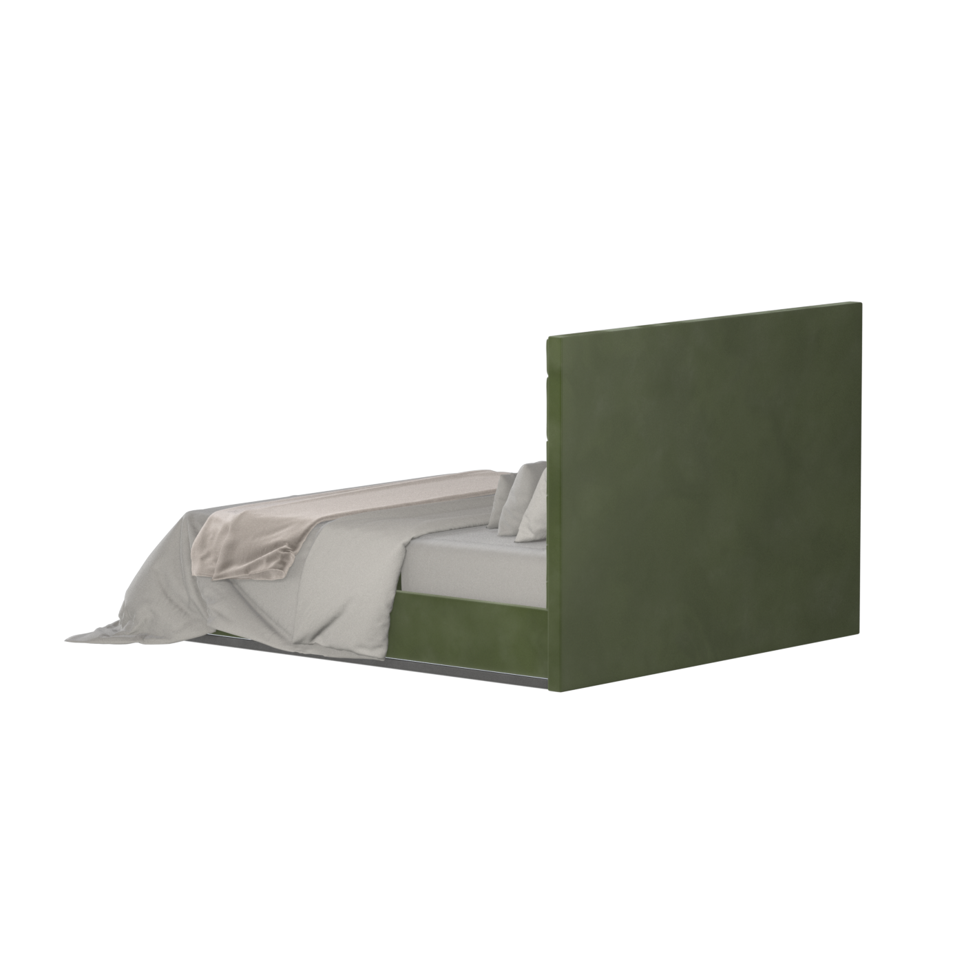 Lucia Bed With High Refined Headboard