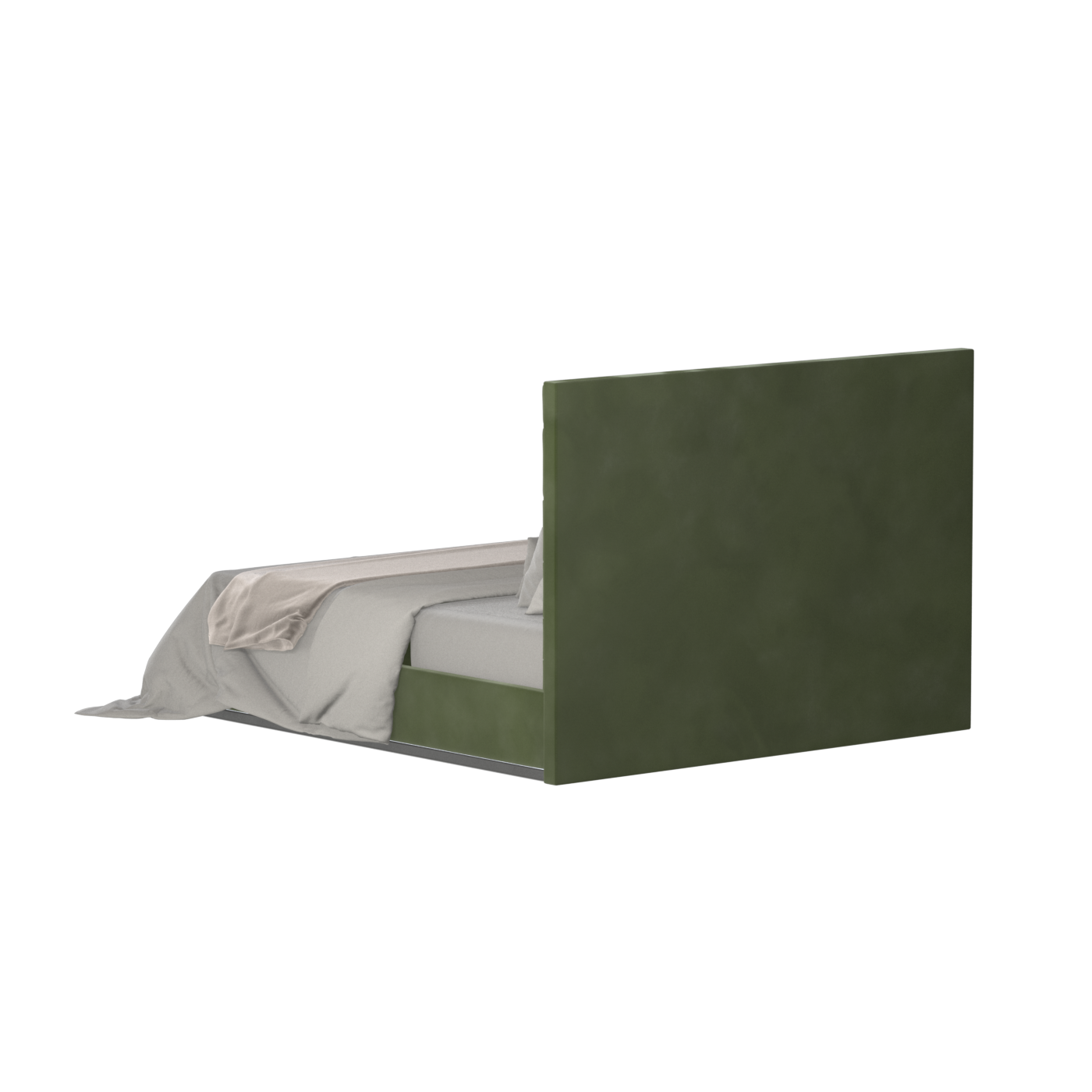 Lucia Bed With High Refined Headboard