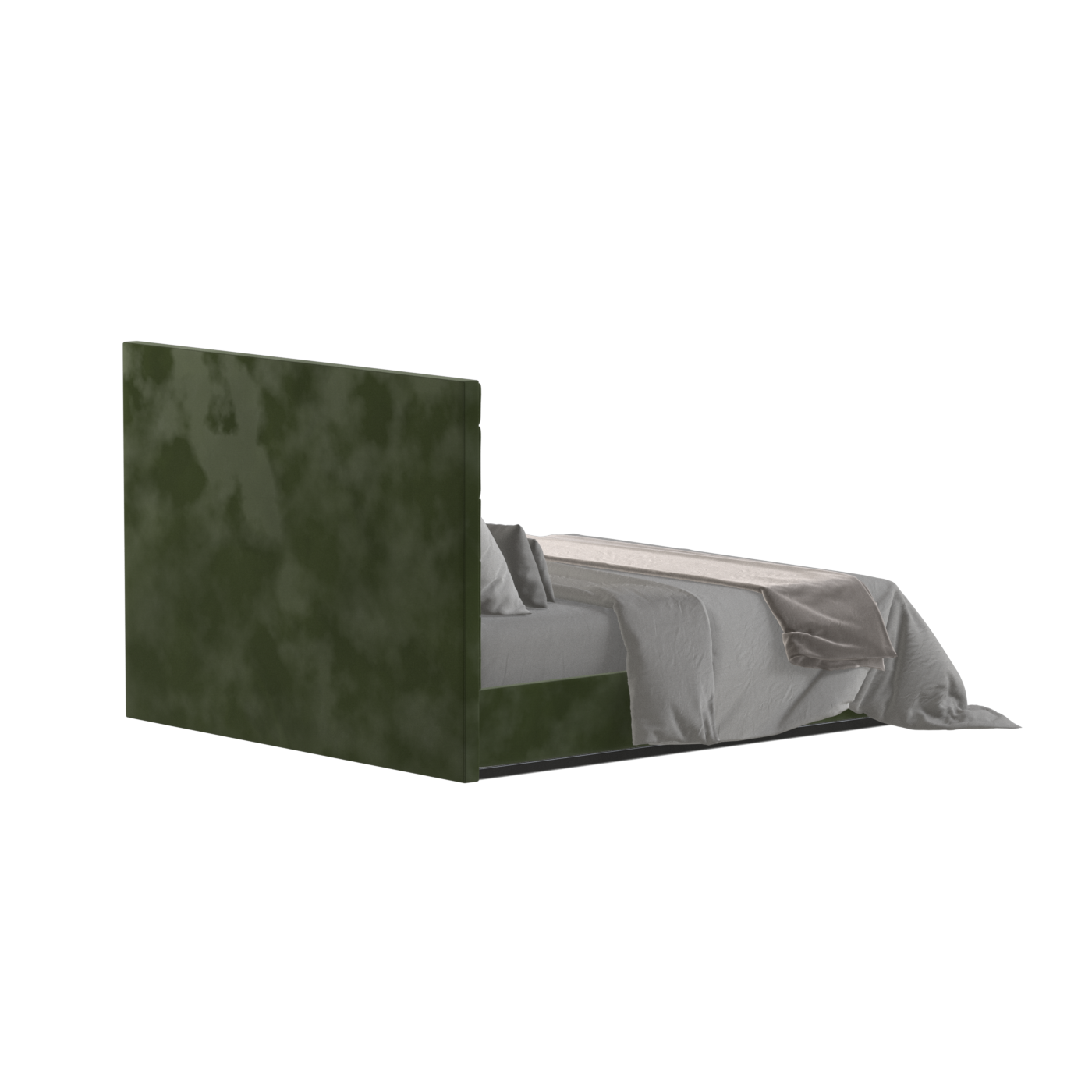 Lucia Bed With High Refined Headboard