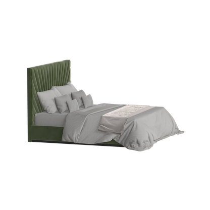 Lucia Bed With High Refined Headboard