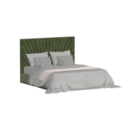 Lucia Bed With High Refined Headboard