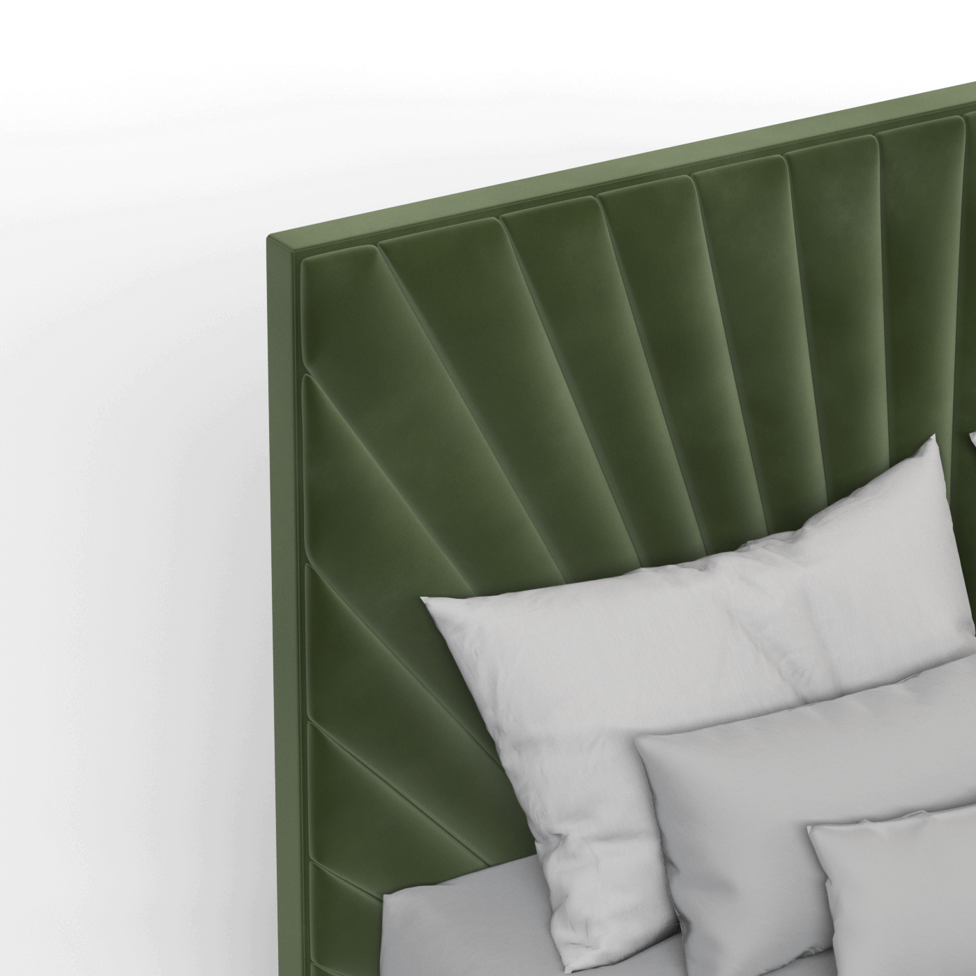 Lucia Bed With High Refined Headboard