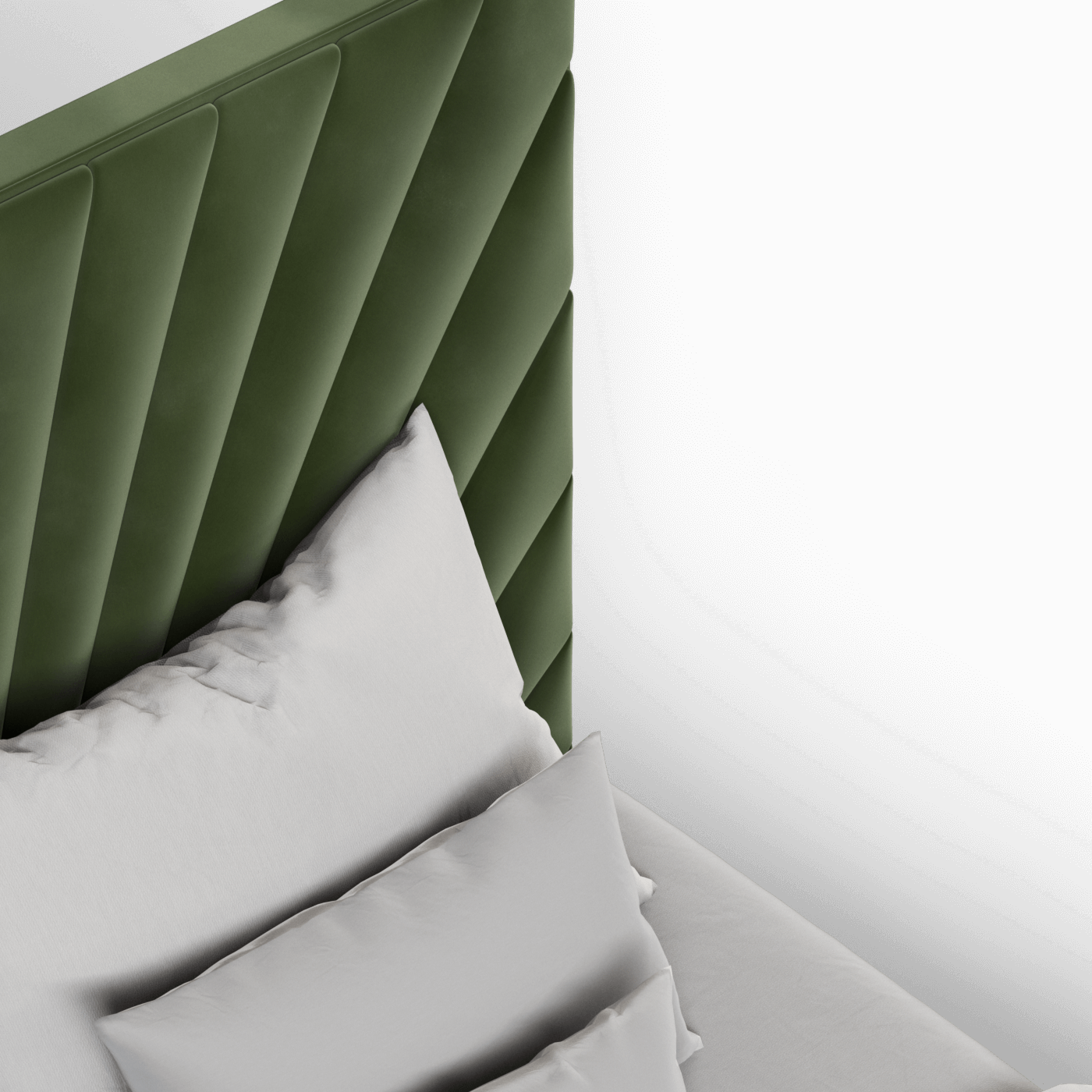 Lucia Bed With High Refined Headboard