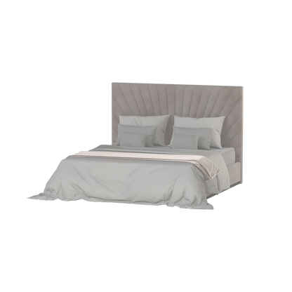 Lucia Bed With High Refined Headboard