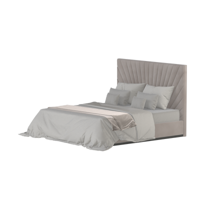 Lucia Bed With High Refined Headboard