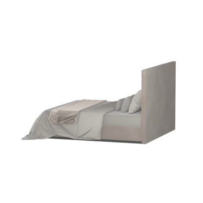 Lucia Bed With High Refined Headboard