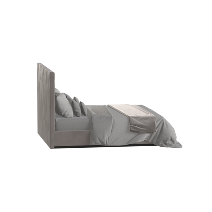 Lucia Bed With High Refined Headboard