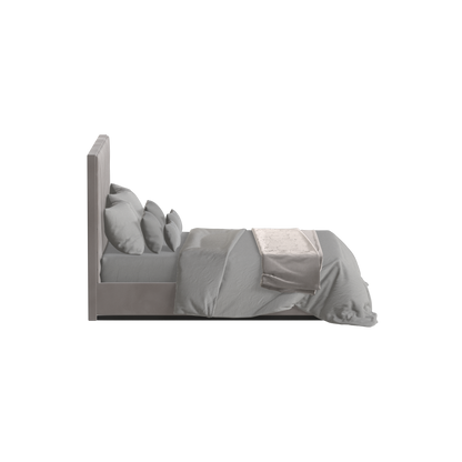 Lucia Bed With High Refined Headboard