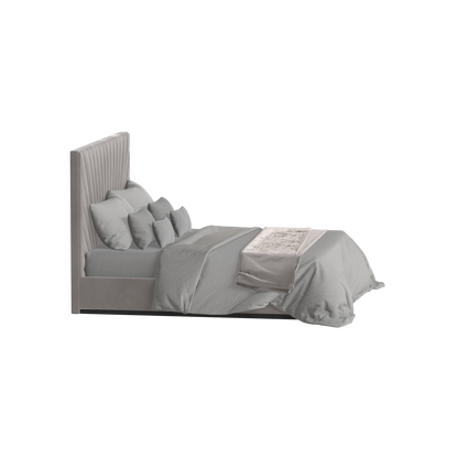 Lucia Bed With High Refined Headboard