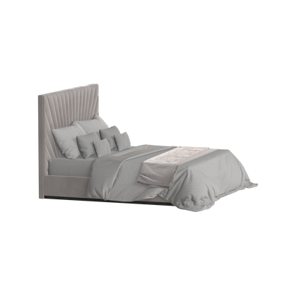 Lucia Bed With High Refined Headboard