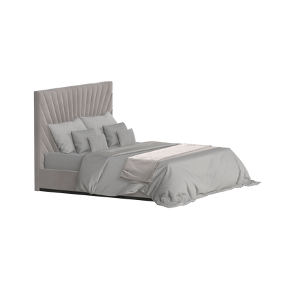Lucia Bed With High Refined Headboard