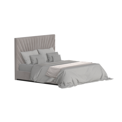 Lucia Bed With High Refined Headboard