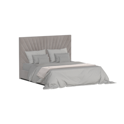 Lucia Bed With High Refined Headboard