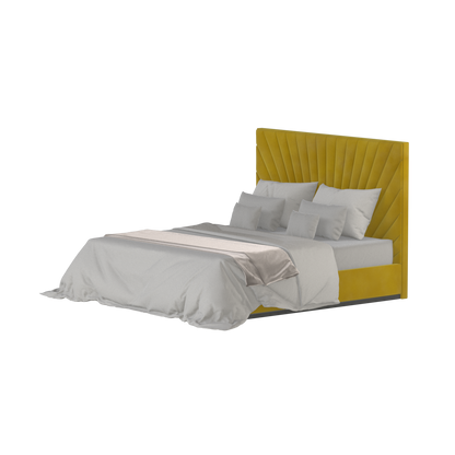 Lucia Bed With High Refined Headboard
