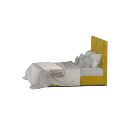 Lucia Bed With High Refined Headboard