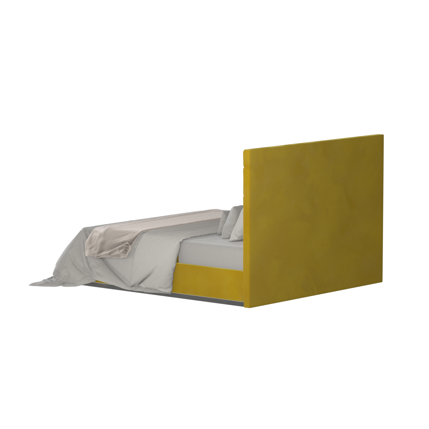 Lucia Bed With High Refined Headboard